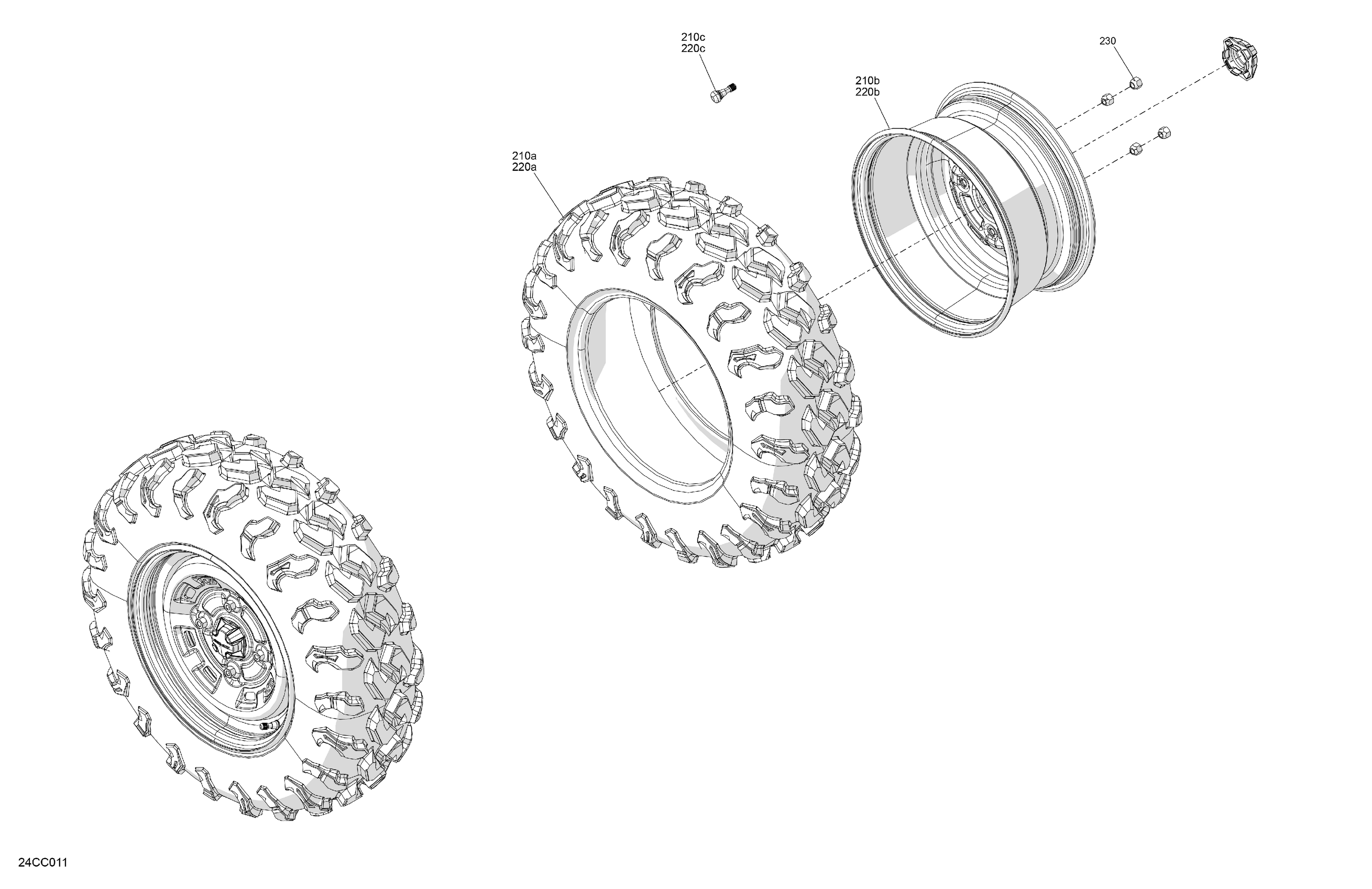 04 ENTRAINEMENT ROUES AVANT POUR TRAXTER HD7 BASE VERT TUNDRA EPANO 2023