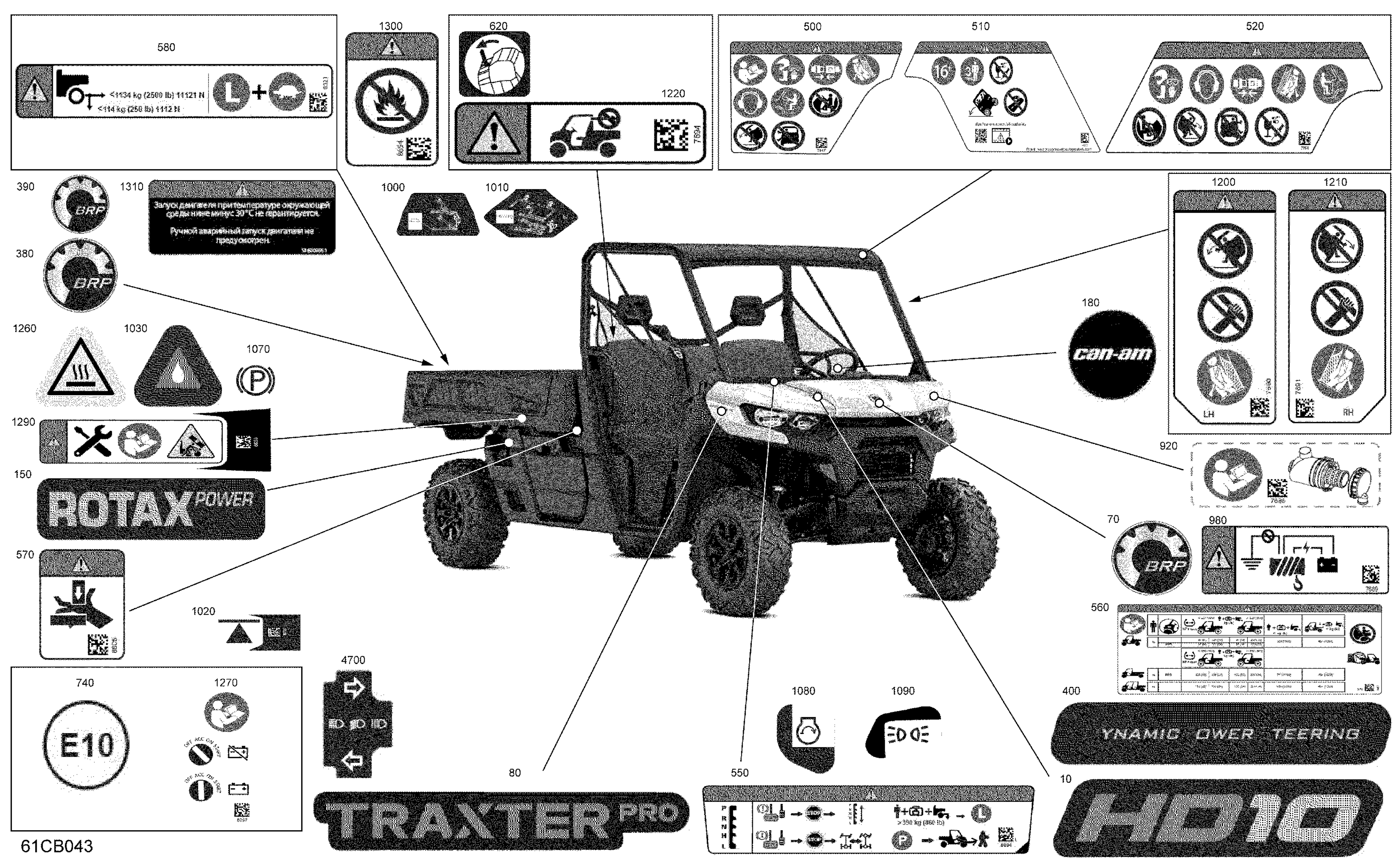 07 CARROSSERIE KITS DECO POUR TRAXTER PRO HD10 DPS NOIR ETERNEL METALLIQUE ABS 2022