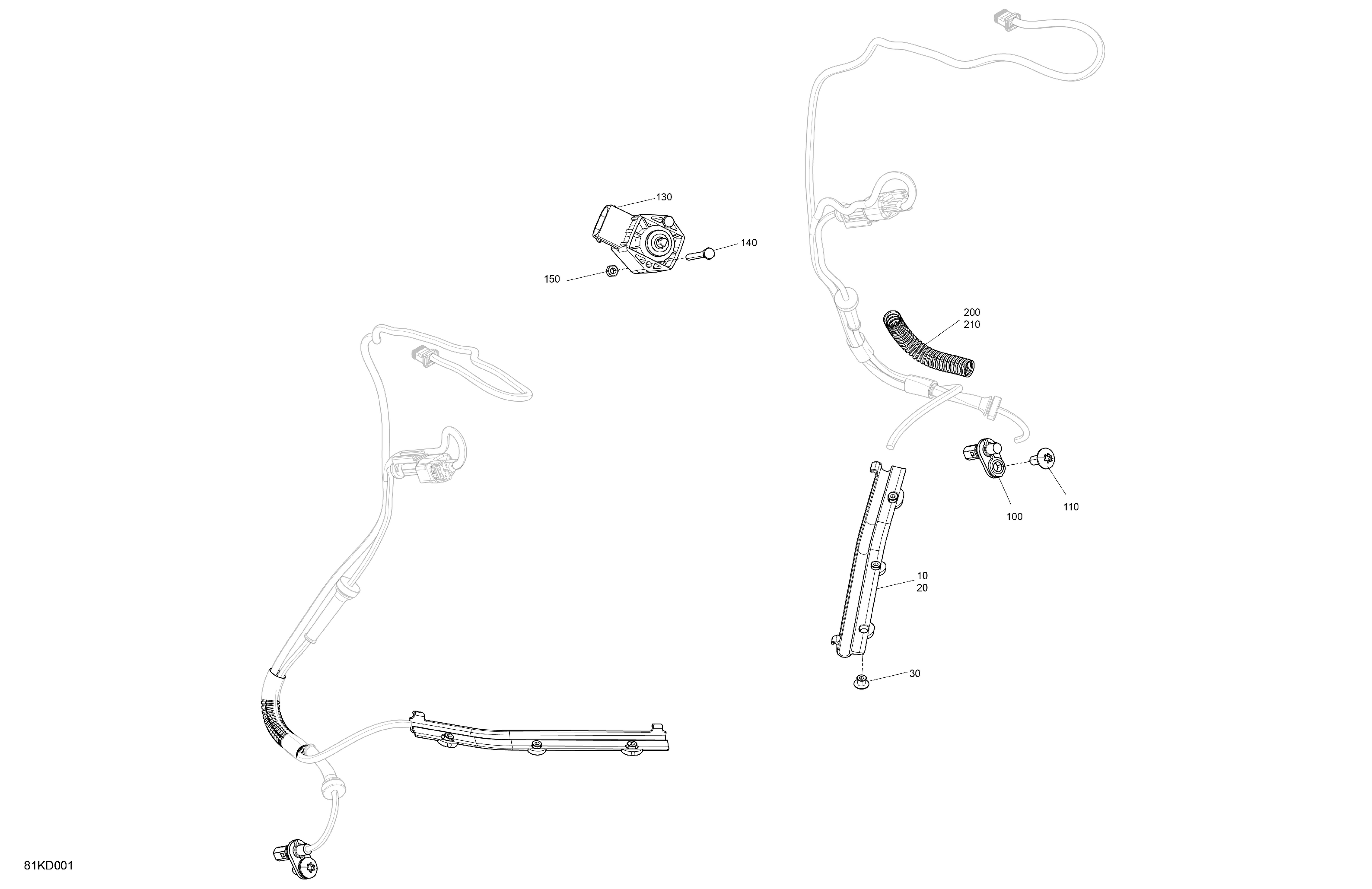 08 ELECTRIQUE CAPTEURS DE VITESSE ET DE DIRECTION POUR RYKER 600 ACE CVT DEEP BLACK 2024