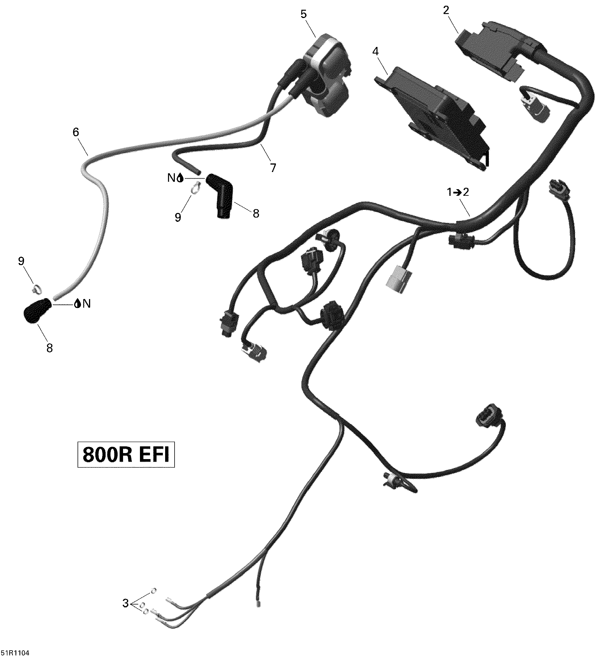 10 FAISCEAU MOTEUR ET MODULE ELECTRONIQUE OUTLANDER POUR OUTLANDER MAX LTD BLEU 2011