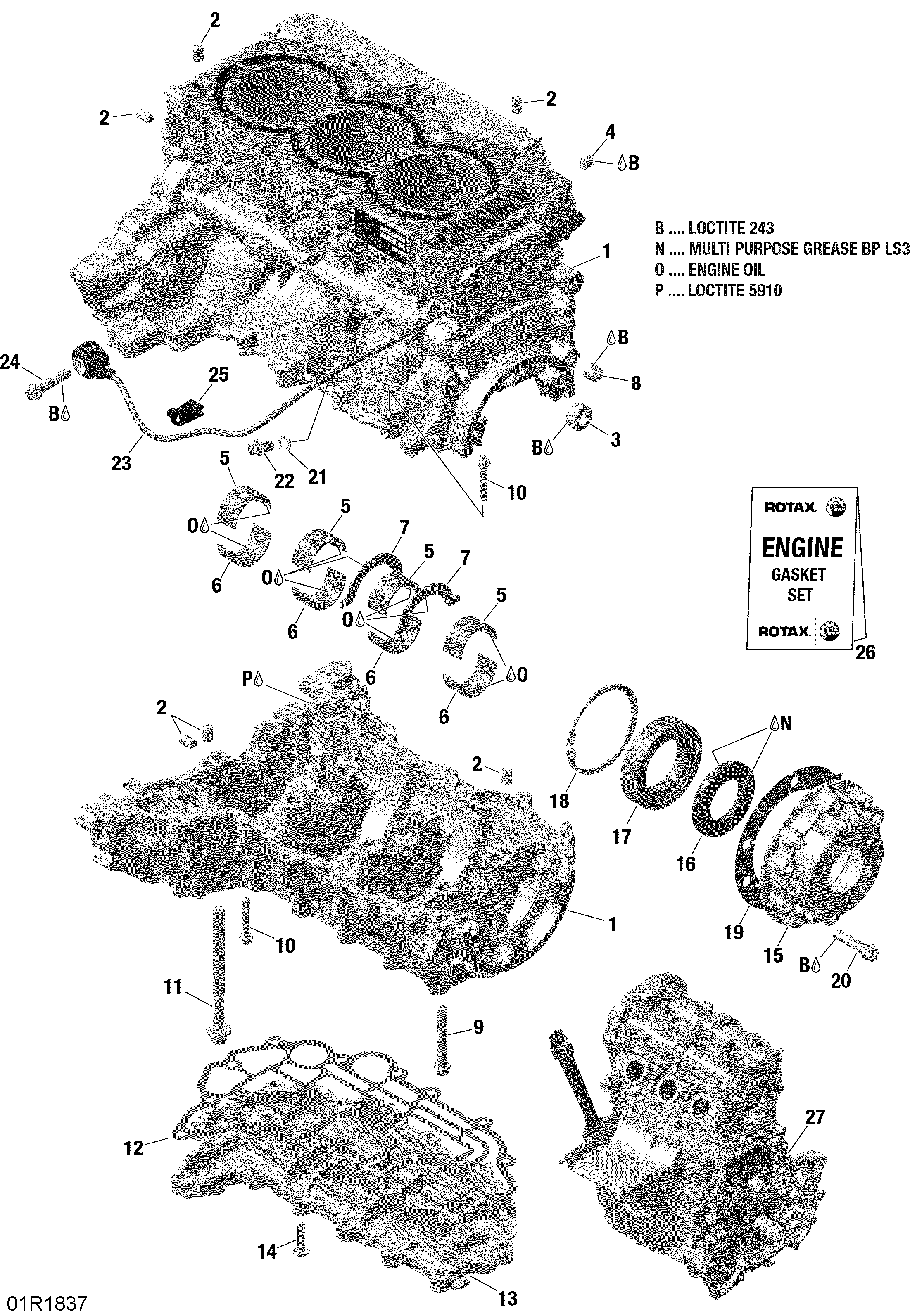 01 CARTER 900 HO POUR MAVERICK X3 STD ROUGE CAN AM NORNALLY ASPIRATED SHF 2018