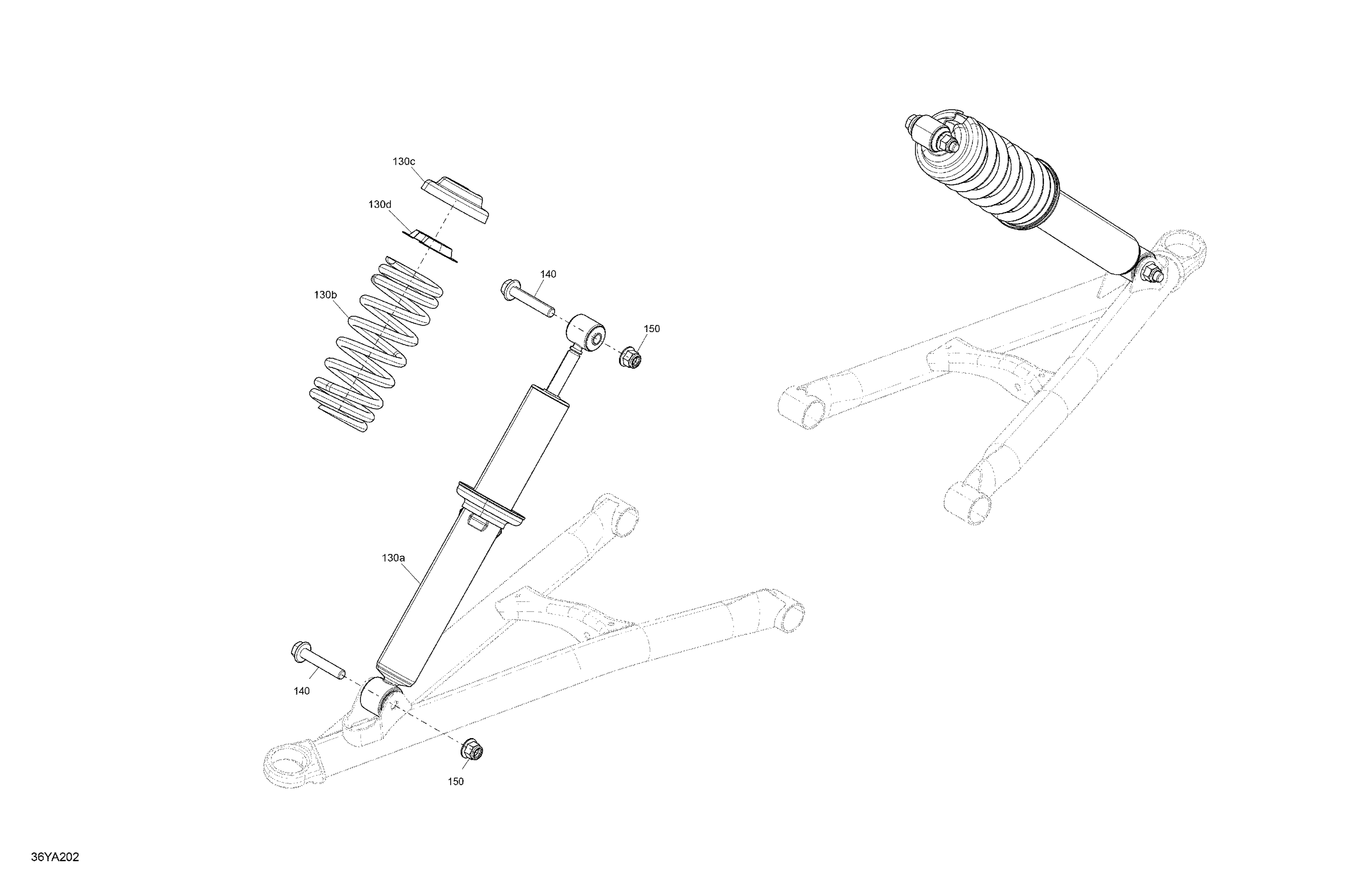 05 SUSPENSION AMORTISSEURS AVANT POUR SPYDER F3 SE6 STEEL BLACK METALLIC 2021