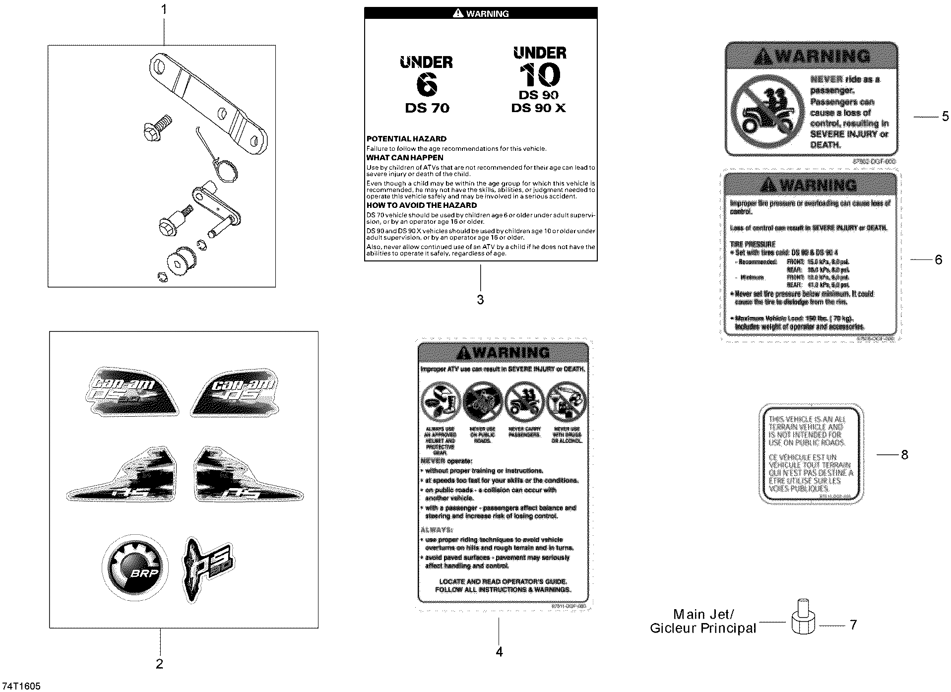 09 ACCESSOIRES ET KITS DECO POUR DS 2X4 JAUNE 2014