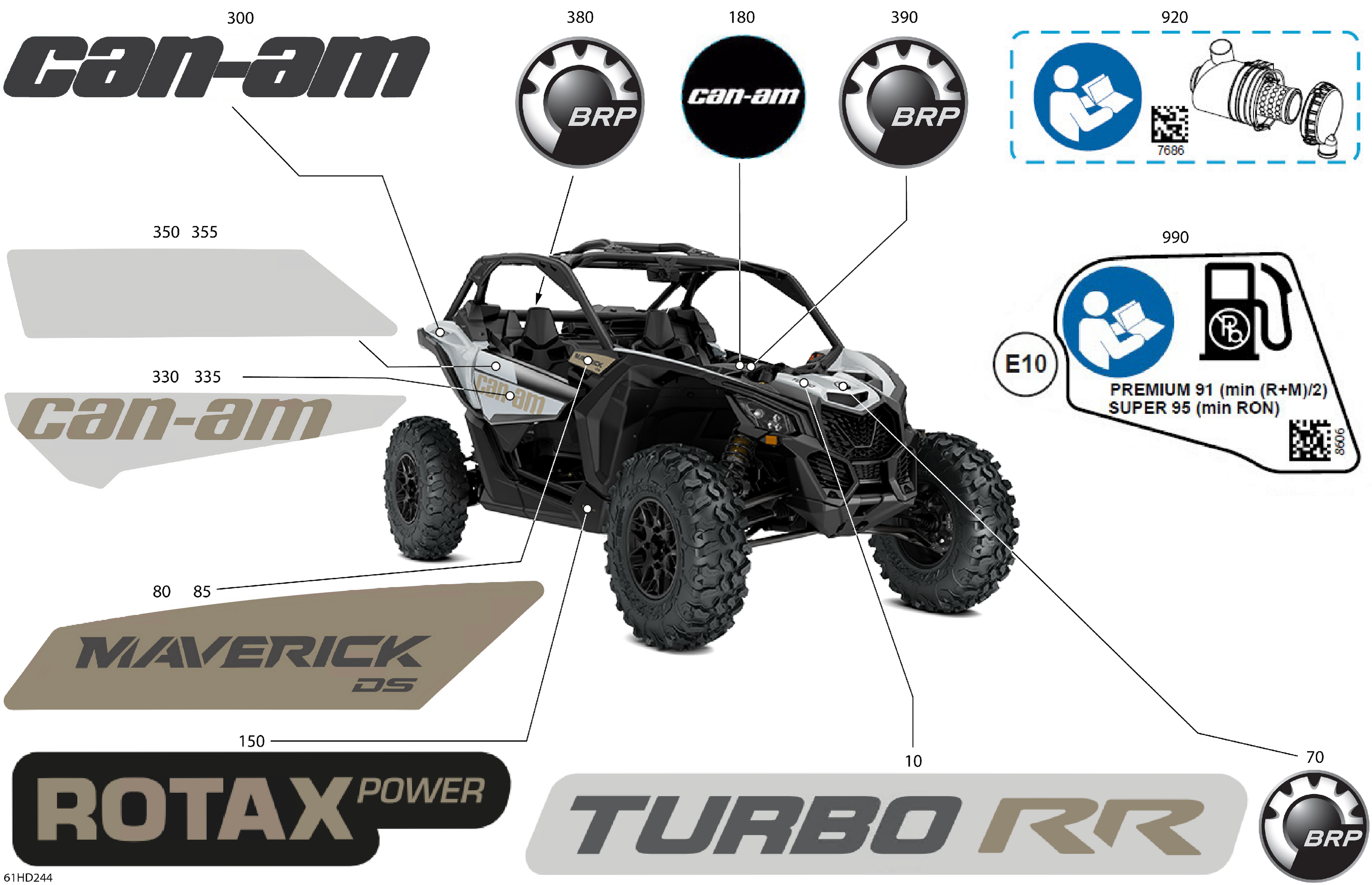 07 CARROSSERIE KITS DECOS POUR MAVERICK TURBO RR DS CATALYST GRAY 2024