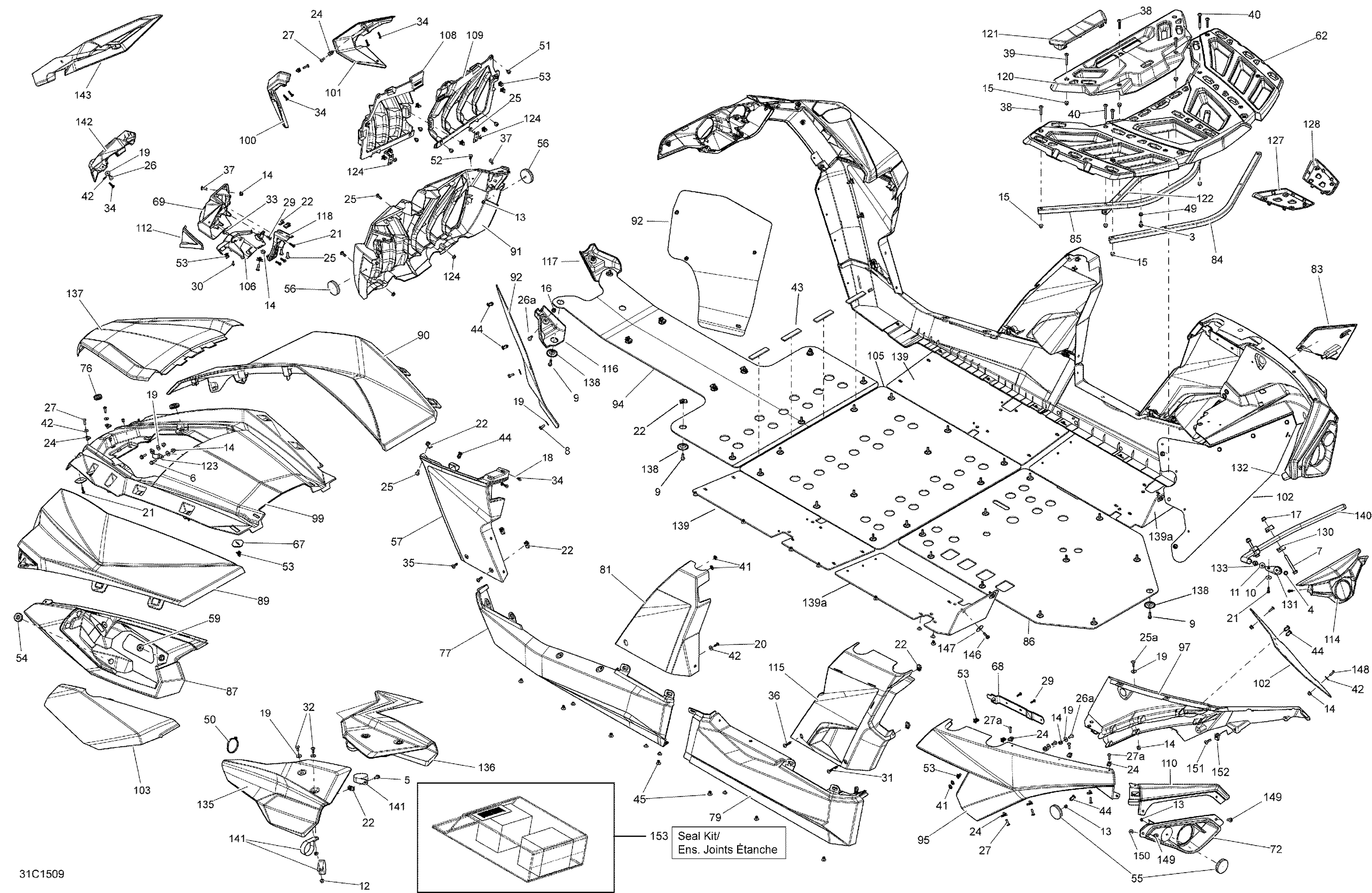 09 CARROSSERIE ET ACCESSOIRES 31C1509 POUR MAVERICK MAX STD JAUNE 2015