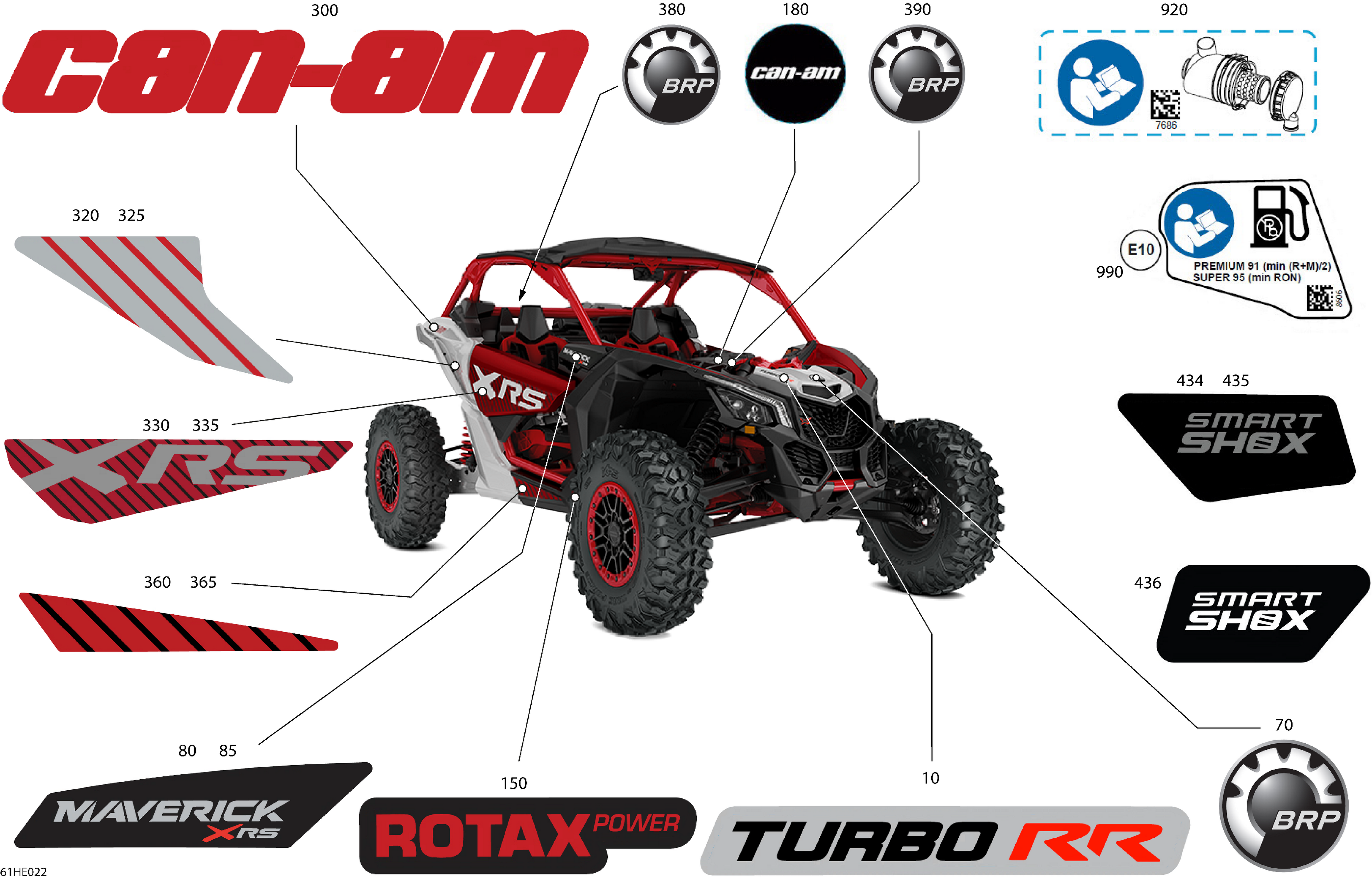 07 CARROSSERIE KITS DECOS POUR MAVERICK TURBO RR XRS SAS ROUGE INTENSE 2025