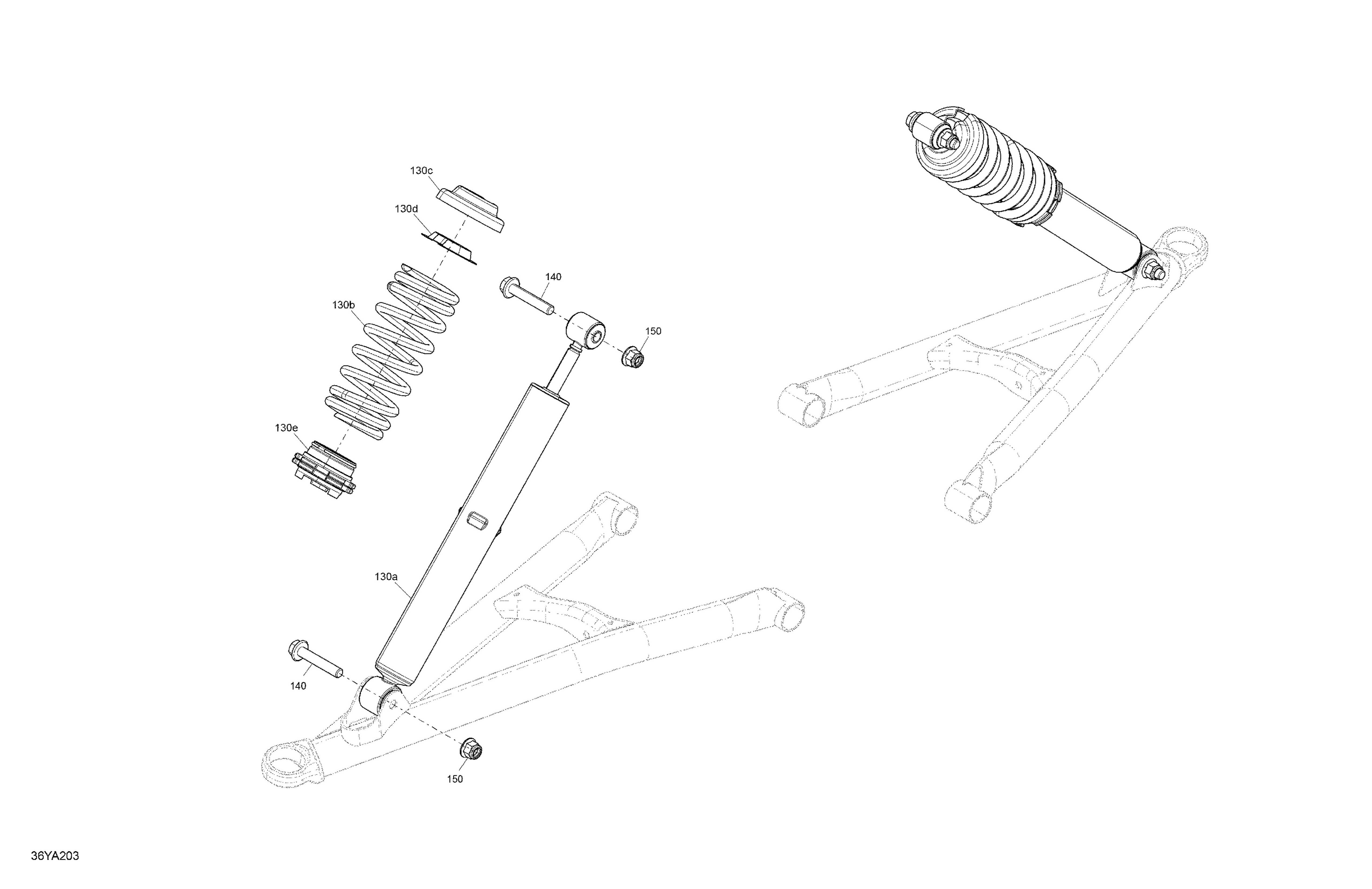 05 SUSPENSION AMORTISSEURS AVANT POUR SPYDER F3 LIMITED DARK EDITION SE6 BARELY BLUE 2021