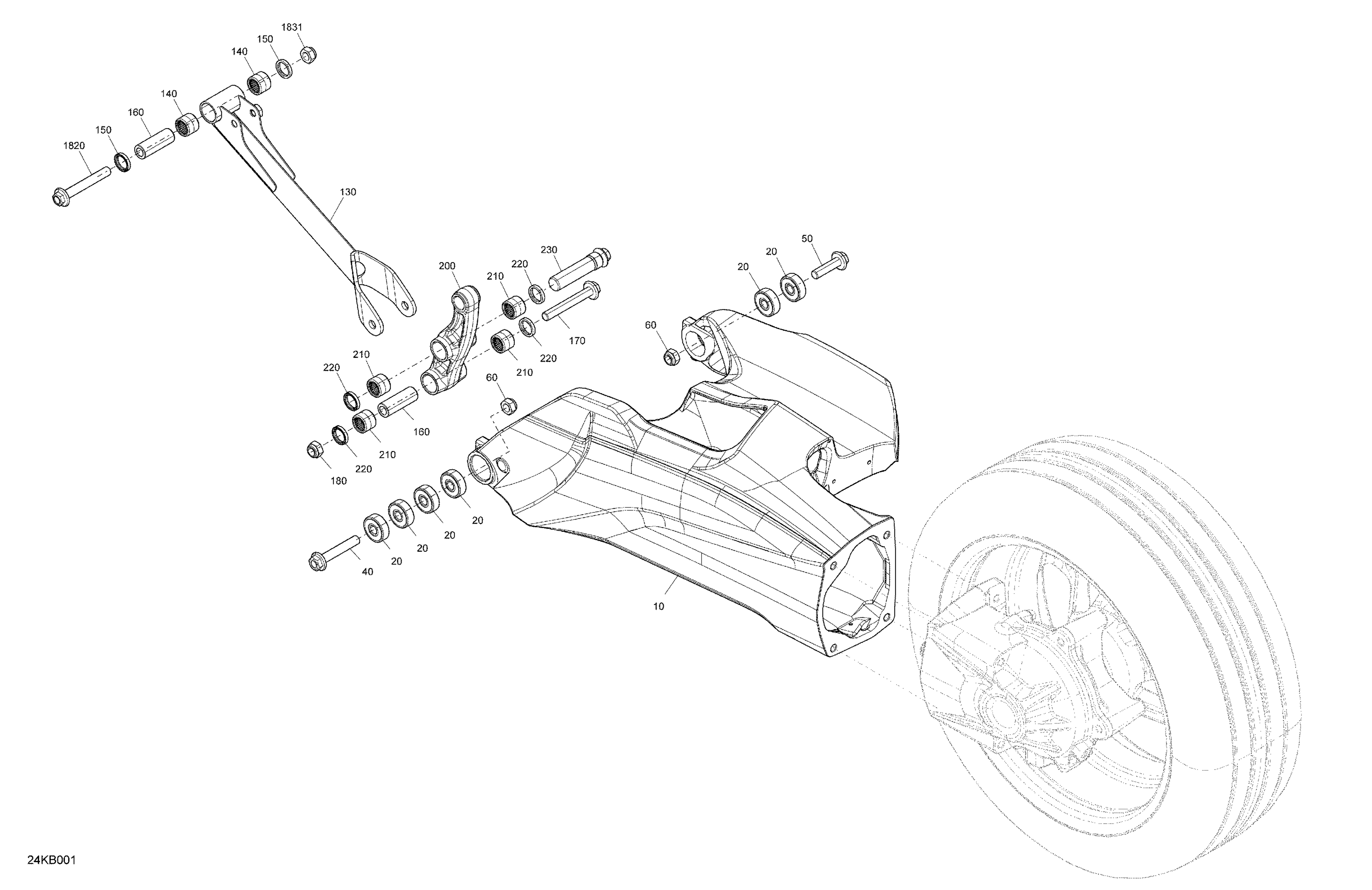 05 SUSPENSION ARRIERE POUR RYKER 600 ACE CVT 2022