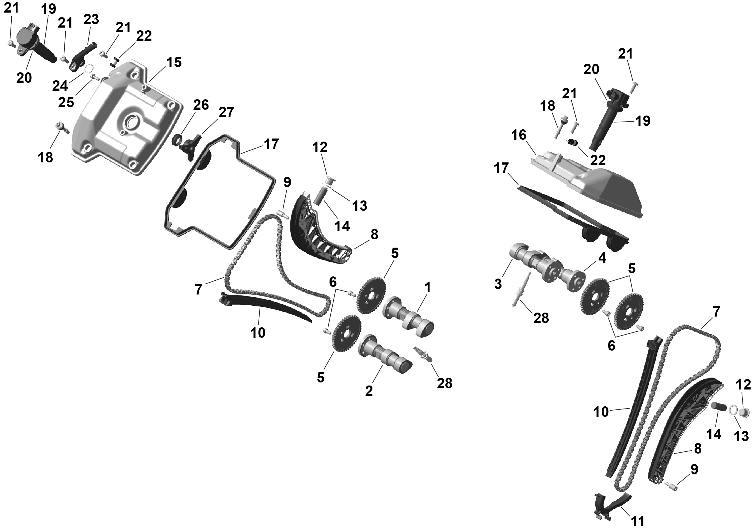 01 ROTAX COMMANDE DE SOUPAPES POUR OUTLANDER MAX DPS 1000R 2025