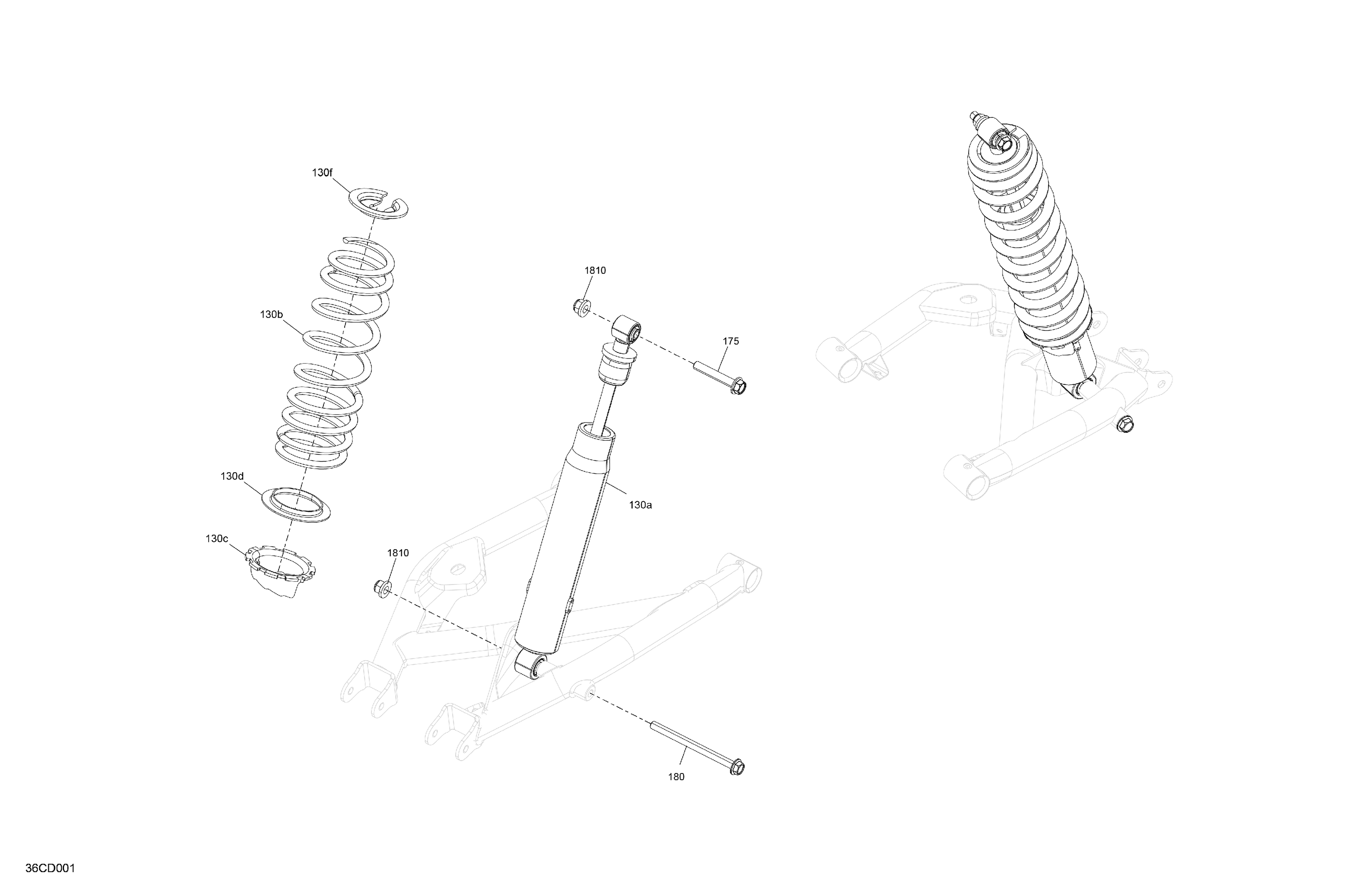 05 SUSPENSION AMORTISSEURS ARRIERE POUR TRAXTER HD10 XT HYPER SILVER EPANO 2023