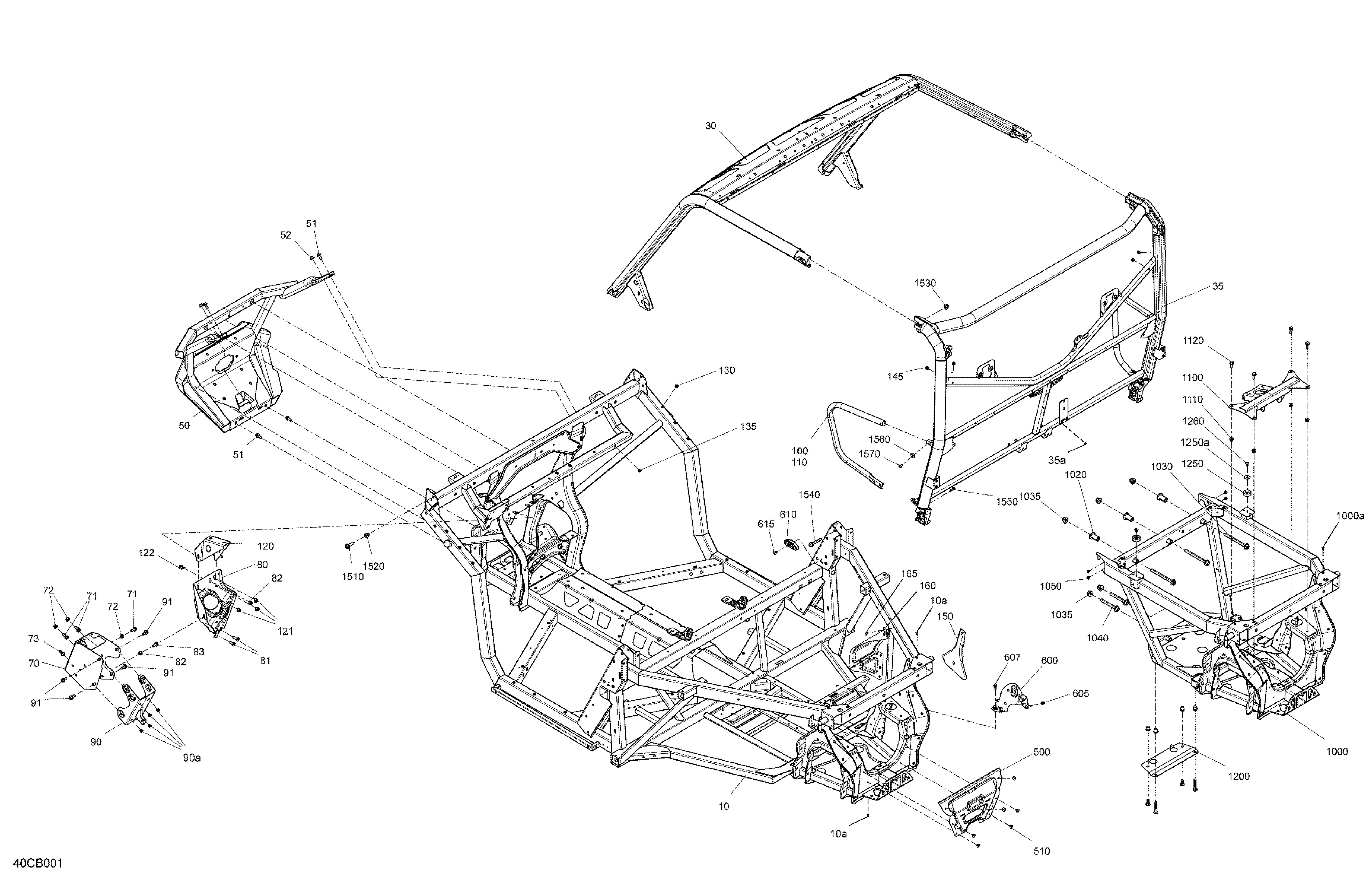 06 CHASSIS SYSTEME POUR TRAXTER 6X6 HD10 6X6 DPS BREAK UP COUNTRY 2022