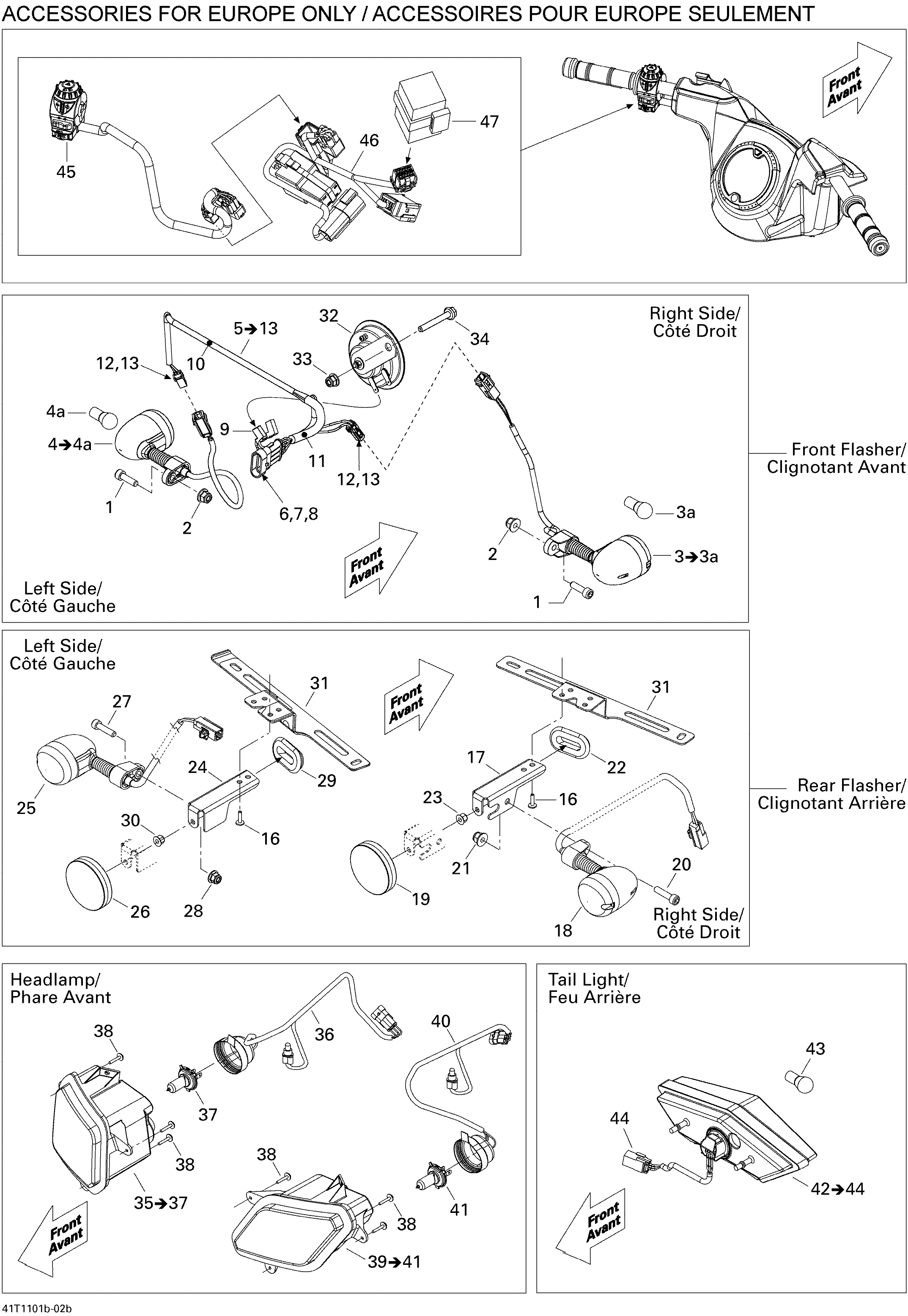 10 ACCESSOIRES ELECTRIQUES 2 EUROPE POUR OUTLANDER MAX STD ROUGE 2011