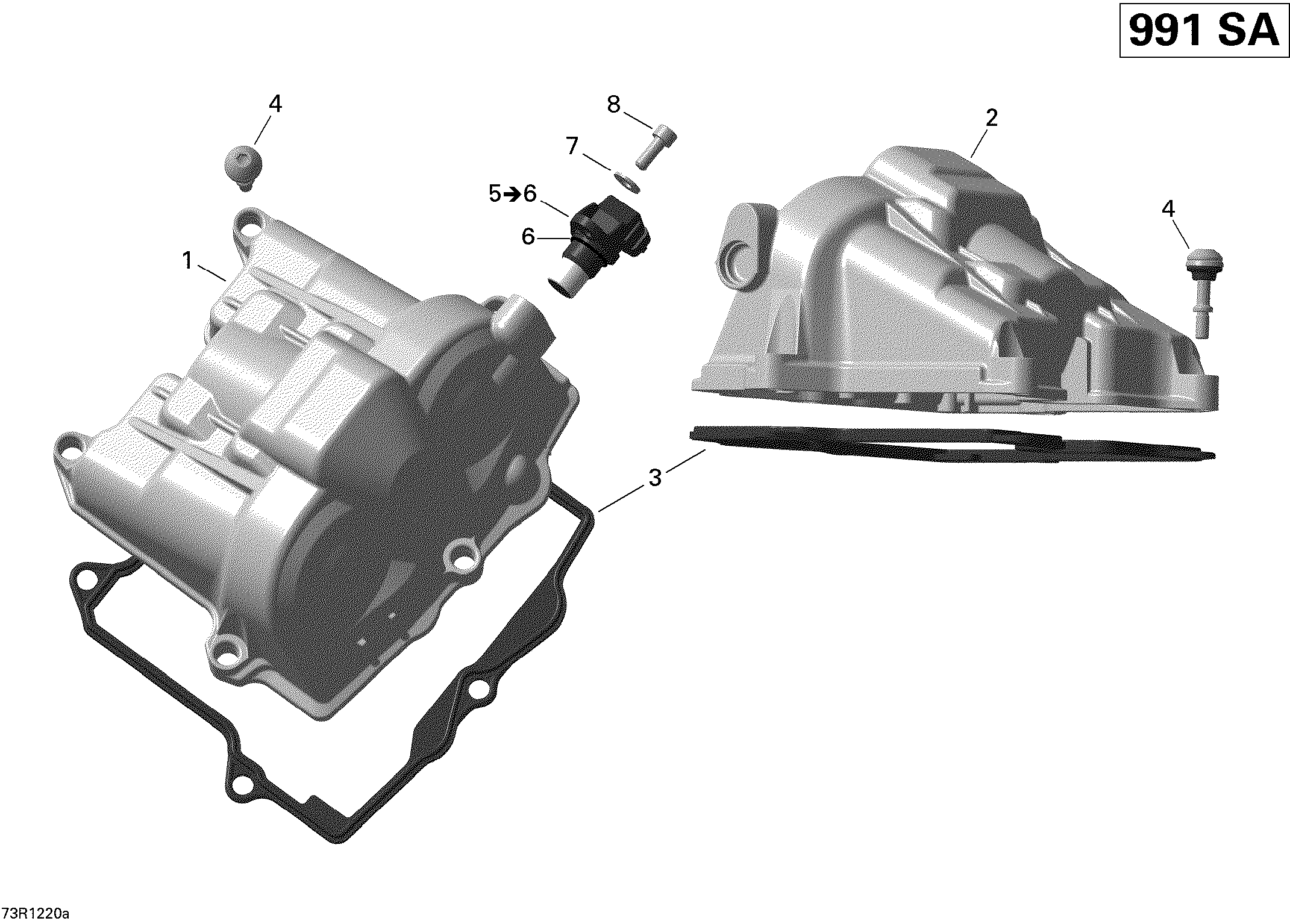 01 COUVERCLE DE SOUPAPES POUR SPYDER RS S SE5 CAN AM REDSATIN BLACK 2012