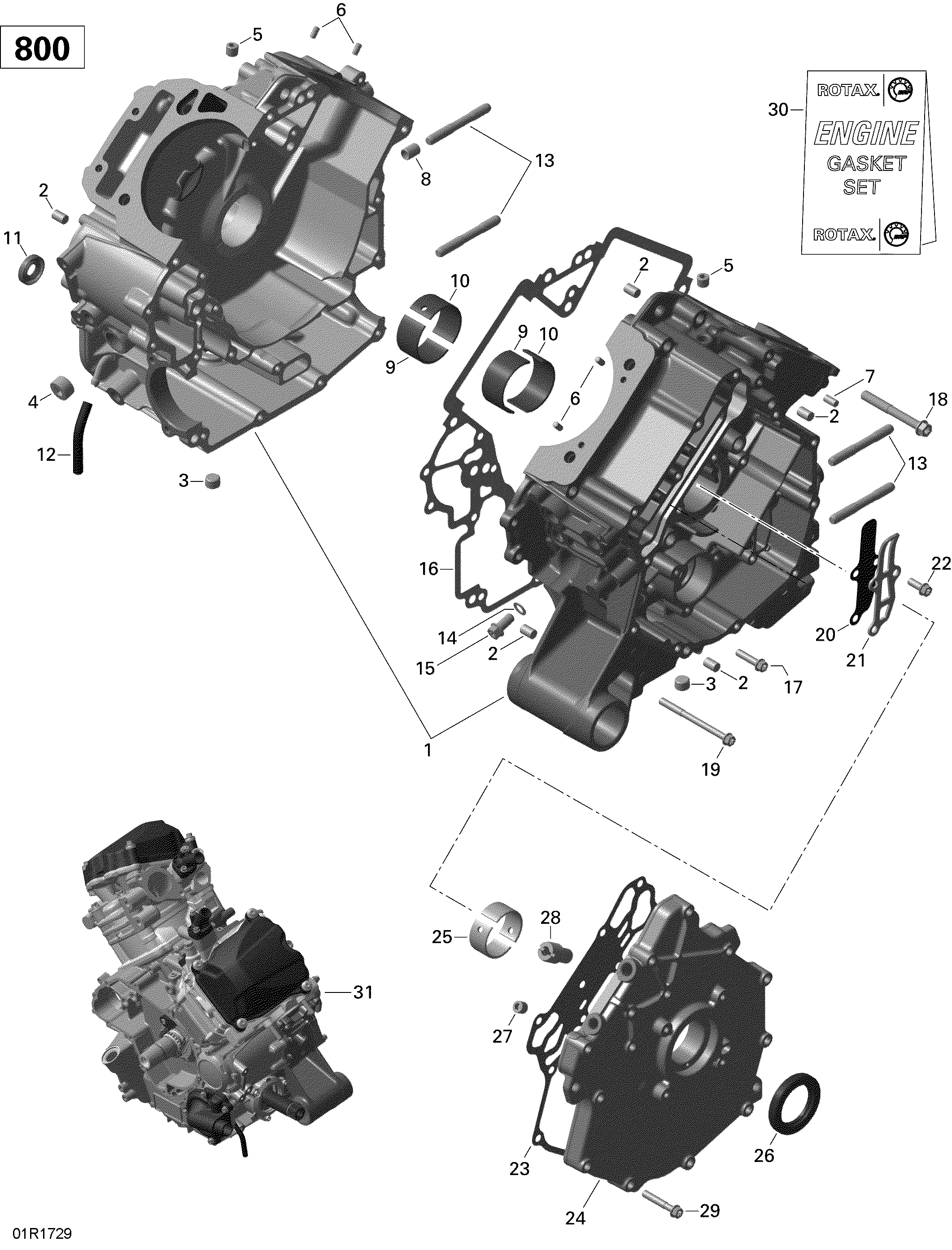 01 CARTER 800R EFI POUR COMMANDER 800R DPS VERT ESCADRON 2020