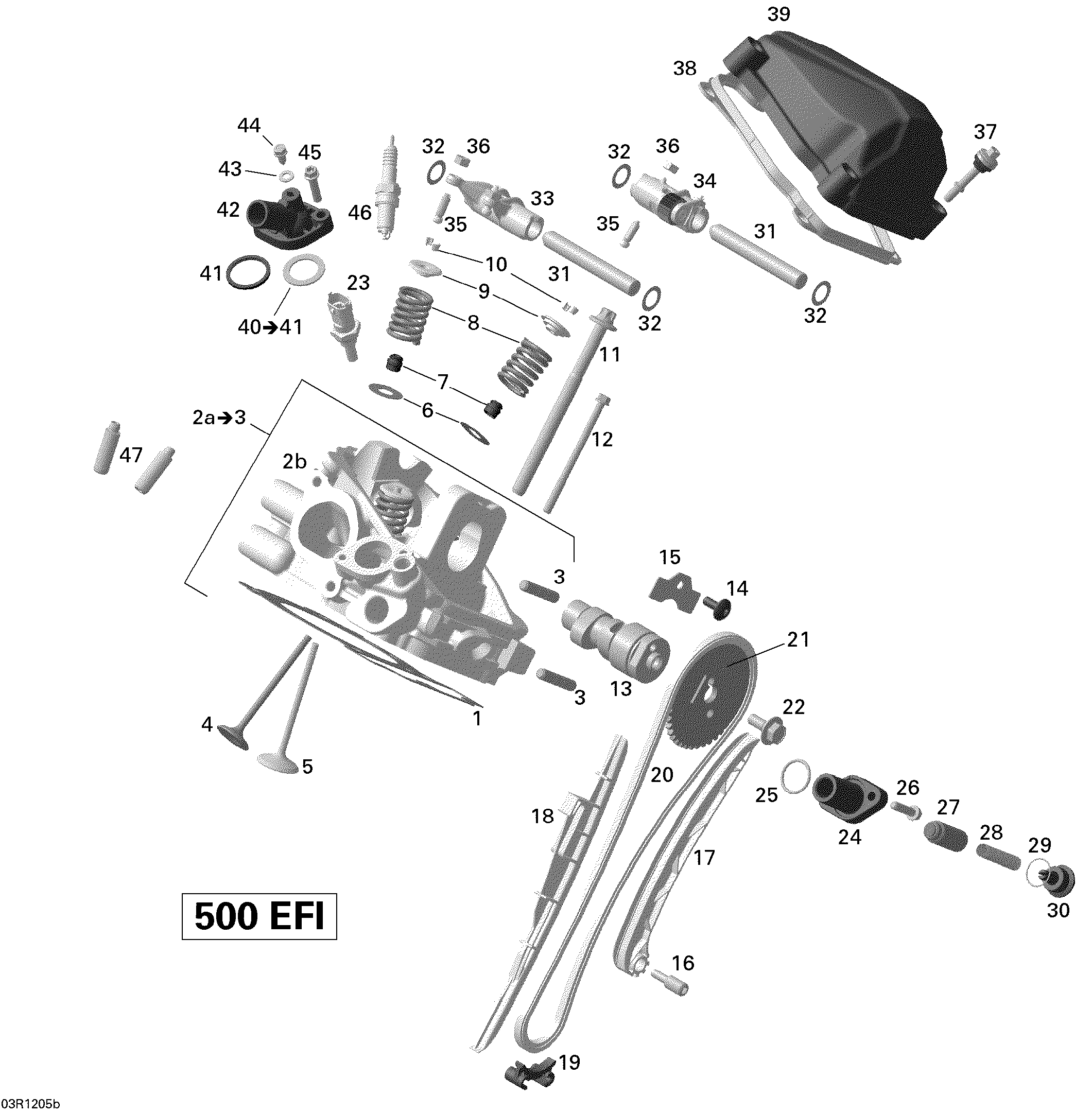 01 CULASSE ARRIERE POUR OUTLANDER MAX XT NOIR 2012