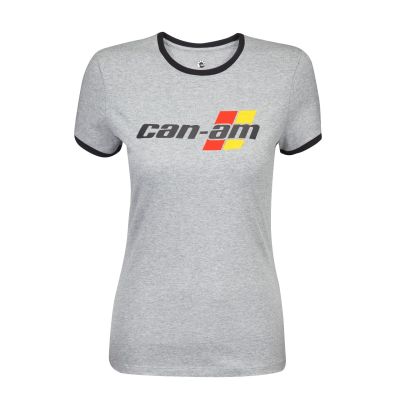 T-SHIRT FEMME CAN-AM "PENNANT" GRIS