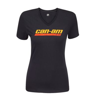 T-SHIRT FEMME CAN-AM "REDLINE" NOIR