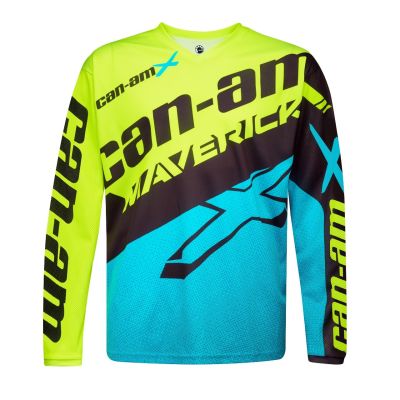 MAILLOT OFFROAD CAN-AM "MAVERICK" BLEU/JAUNE