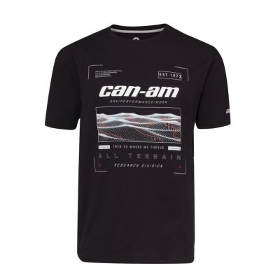 T-SHIRT CAN-AM "WARPATH" NOIR 2022